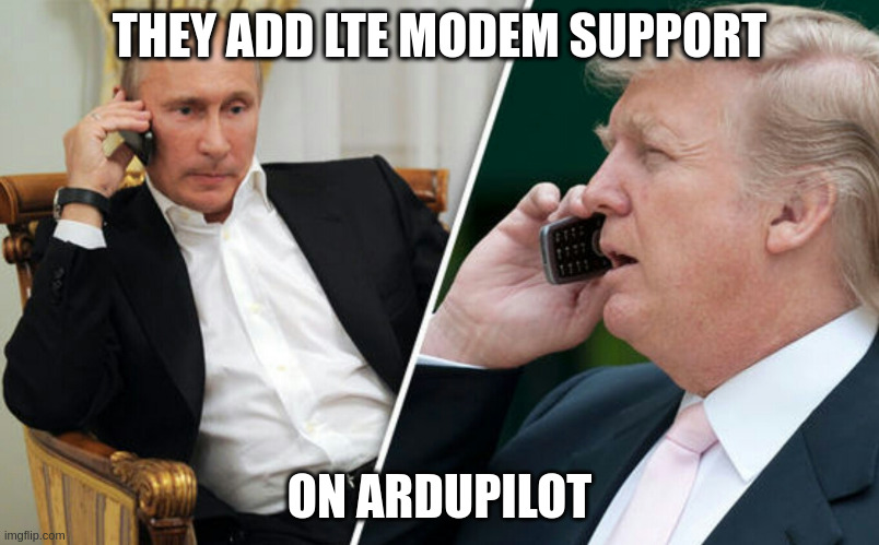 Putin like modem on ArduPilot